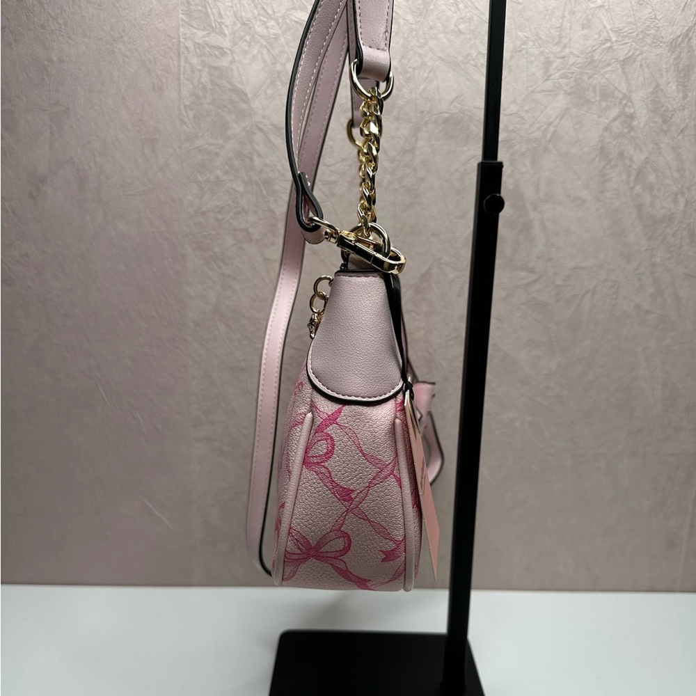 JUST IN!!  Juicy Couture Chiffon Pink Lovely Bows Shoulder and Wallet Set HTF - Picture 12 of 16